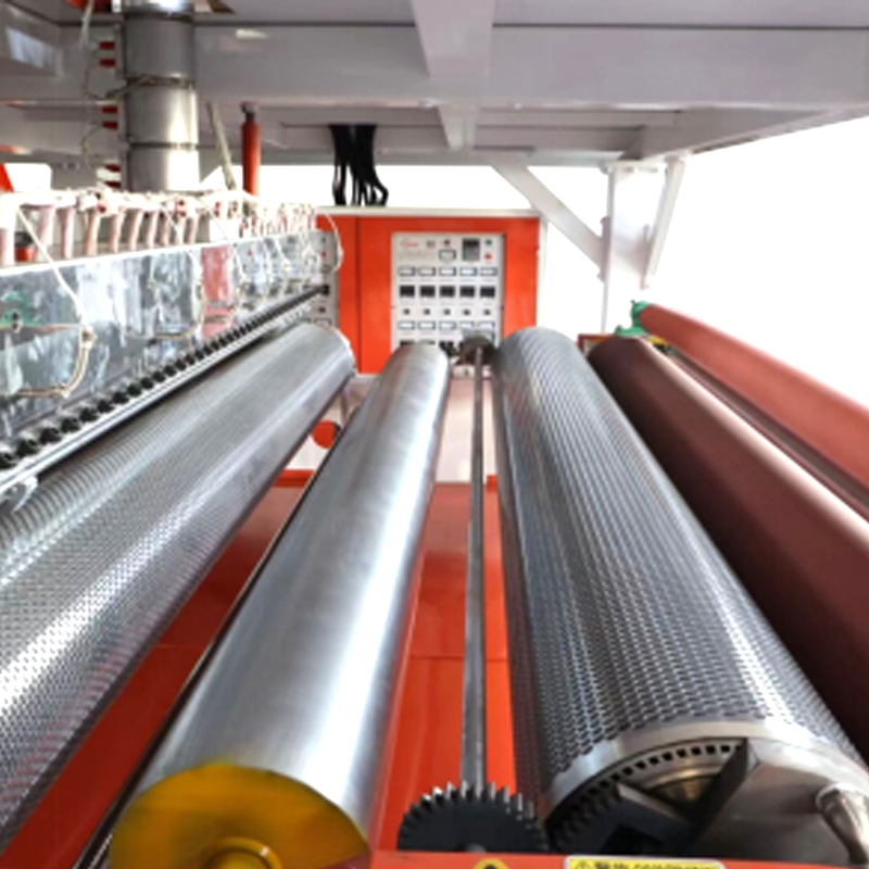 1600 Máquina de película de burbujas de la máquina de laminación de 4 layos -3 tornillos-2 cabezas de troquel