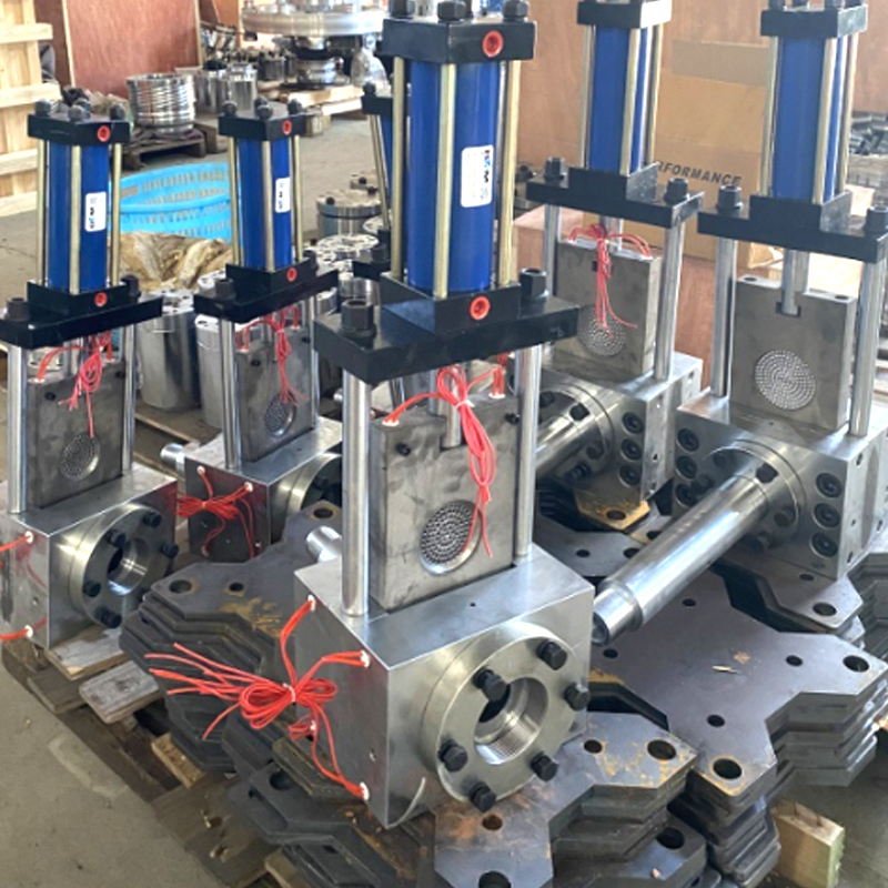 Accesorios de la máquina de películas sopladas Factory Direct Hydraulic Pantalla rápida Cambiador de pantalla Aplicable Equipo de granulador de máquina de películas sopladas