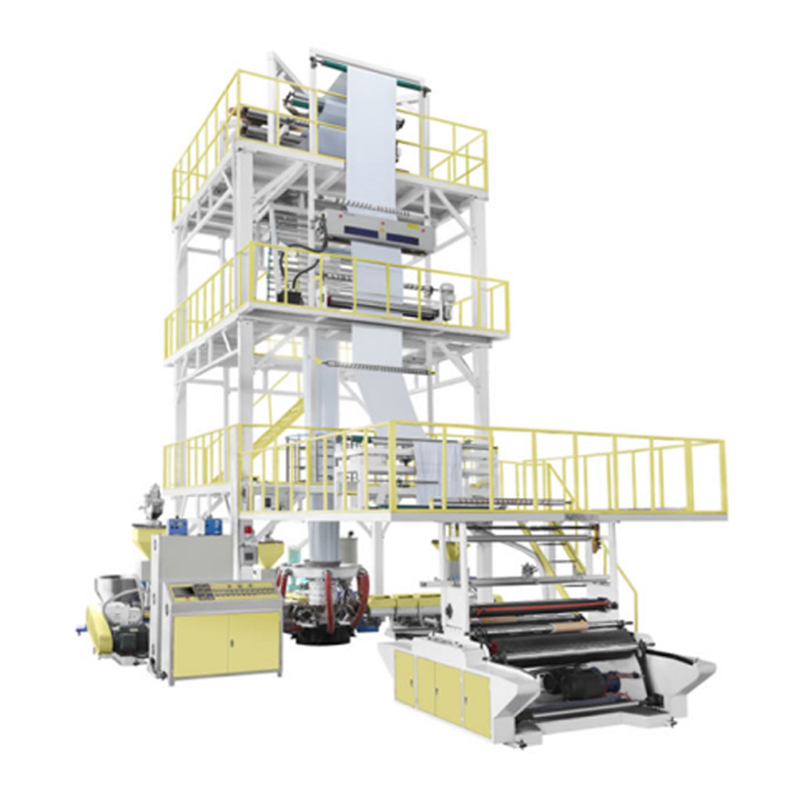 2500 Tipo de extrusión de suministro de tres capas Máquina de película soplada Rotario superior