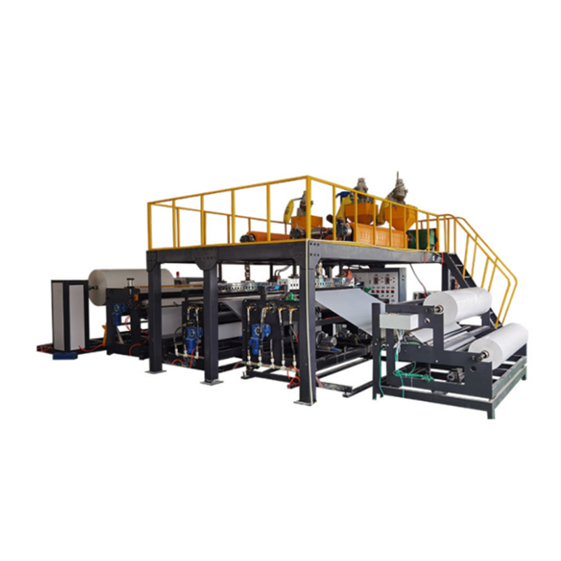 1600 Máquina de película de burbujas de la máquina de laminación de 4 layos -3 tornillos-2 cabezas de troquel