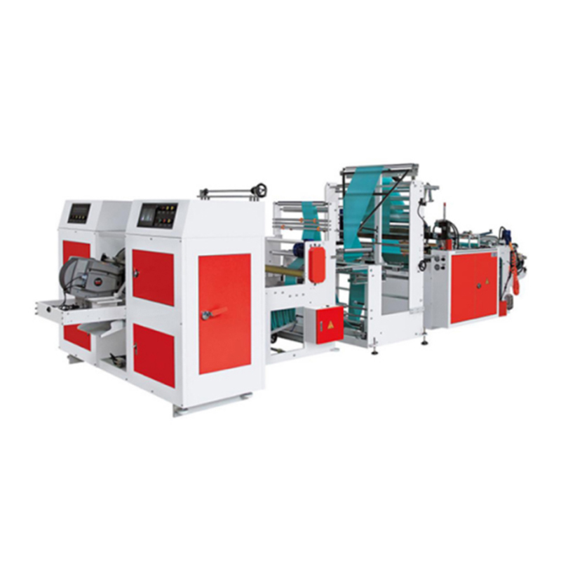 Máquina de fabricación de bolsas de basura plegable