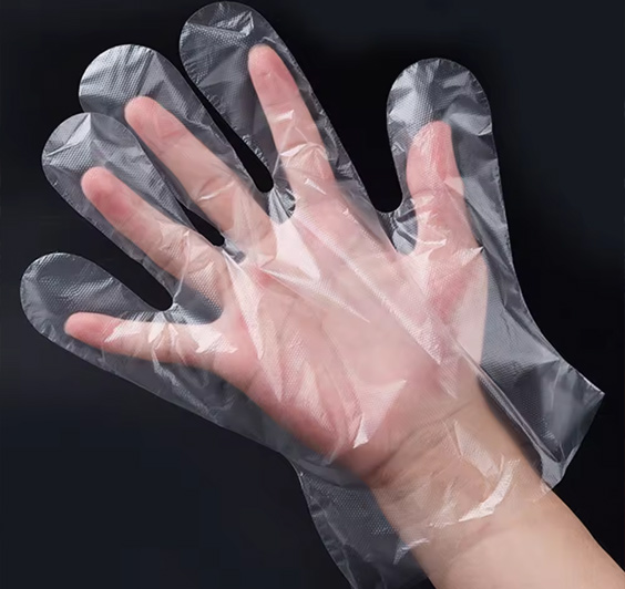 Guantes de plástico