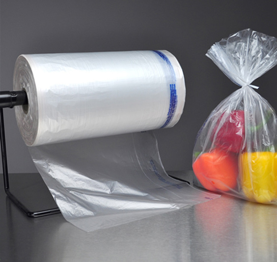 Bolsa de plástico plana de supermercado